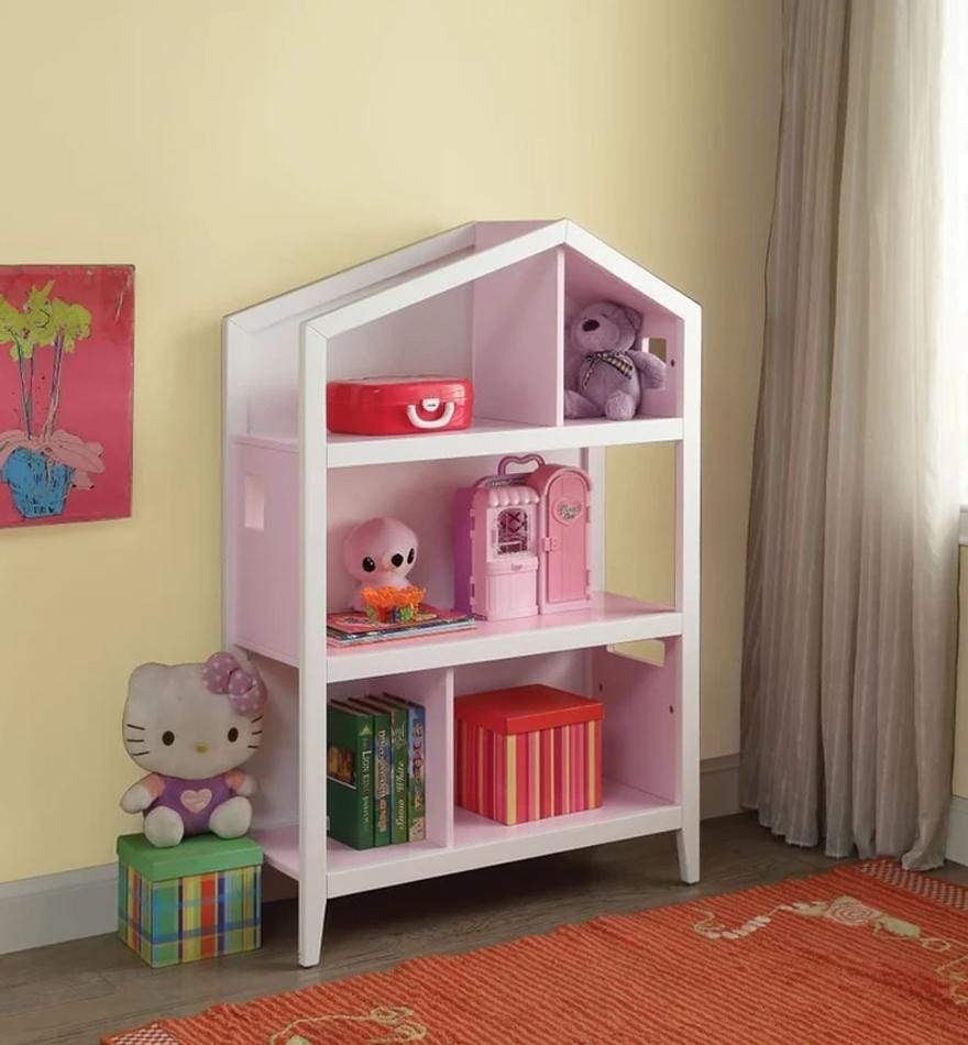 Cottage Style Wooden Kids Bookcase