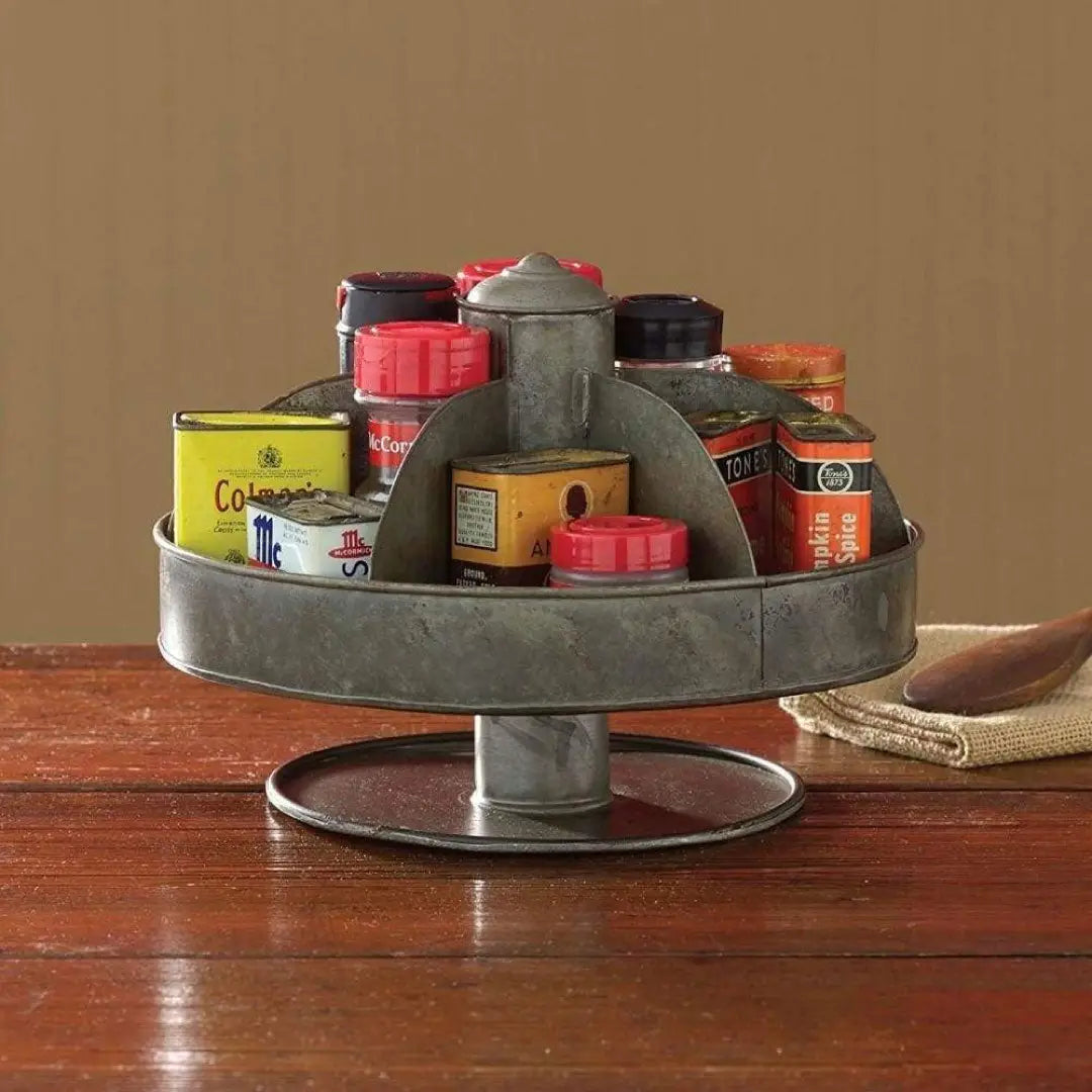 6-Pocket Round Lazy Susan Organizer