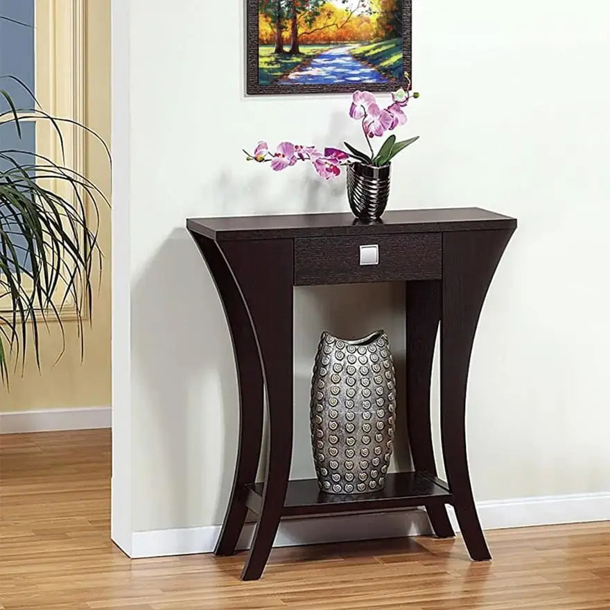 32 inch Wooden 1-Drawer Console Table