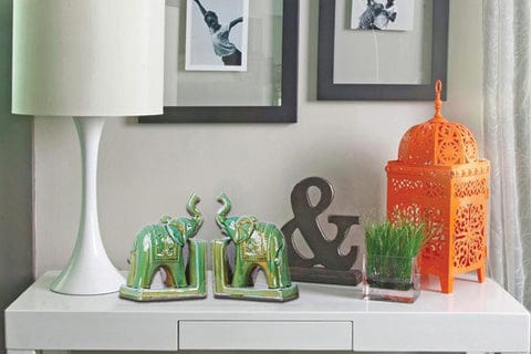 Standing Elephant Bookend Set