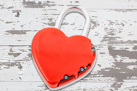 Heart Combination Padlock