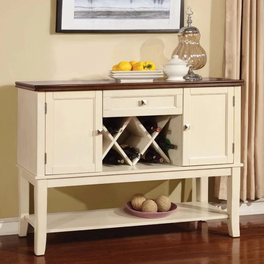 Transitional Wooden Server