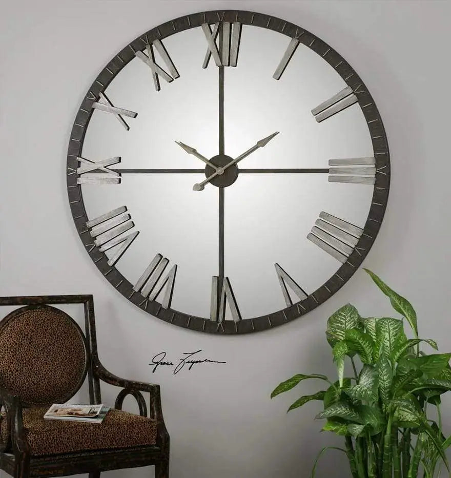 Amelie Large Bronze Wall Clock