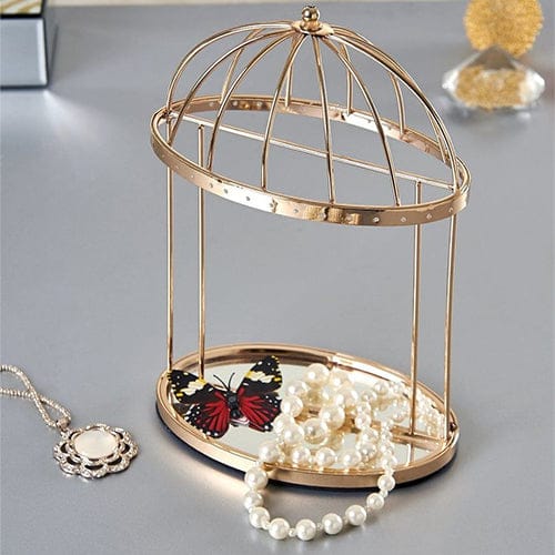 Cage Shaped Decorative Jewelry Holder