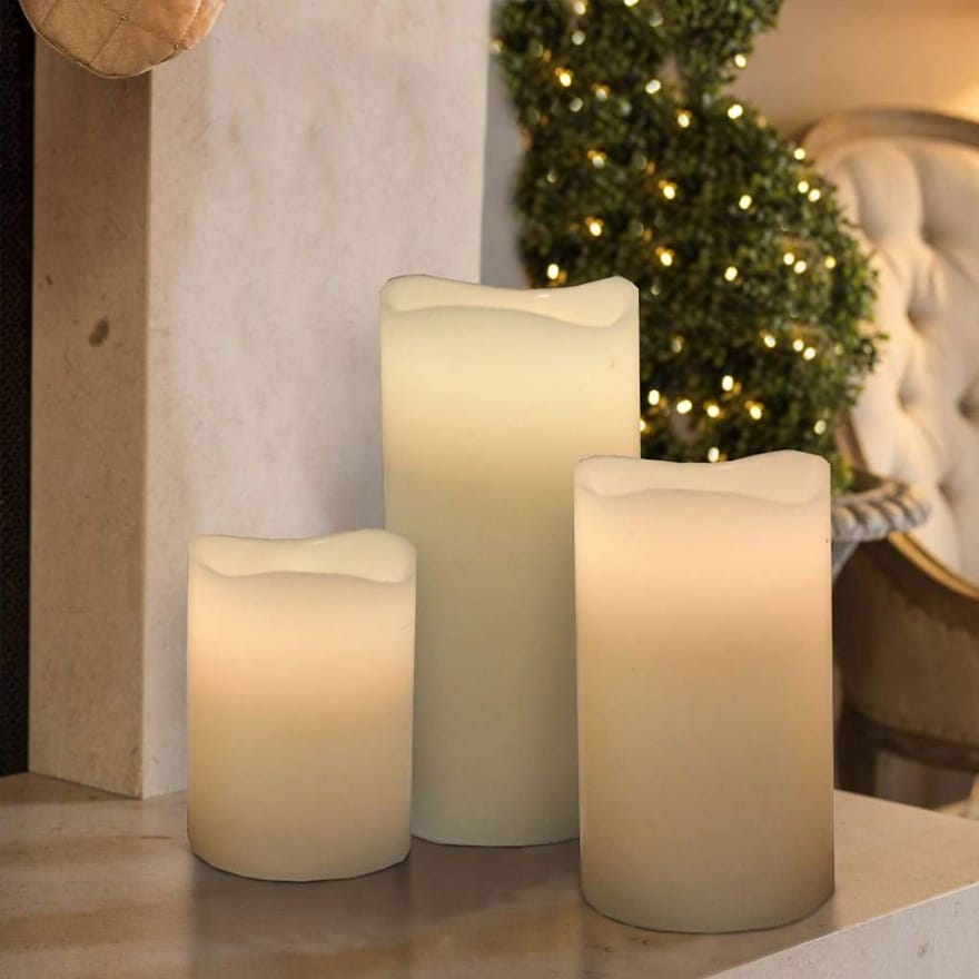 Trendy 3pc Led Candle-12 Changeable Colors