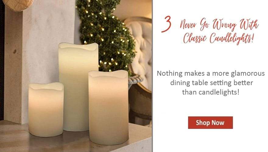 Trendy 3pc Led Candle-12 Changeable Colors