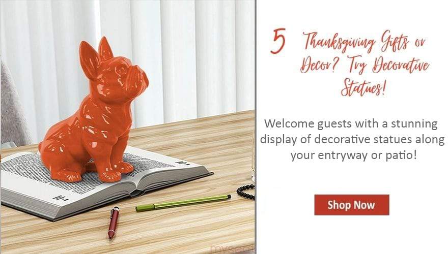 Sitting French Bulldog Figurine with Pricked Ears