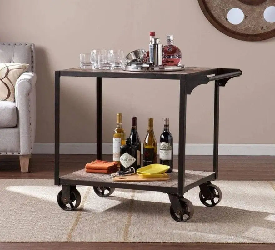 Dayne Black Bar Cart