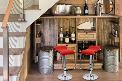 Sophisticated Horatio Barstool with a Hanging Footrest