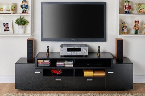 Multi Storage Space Media Stand