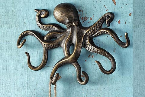 Home Aluminum Swimming Octopus