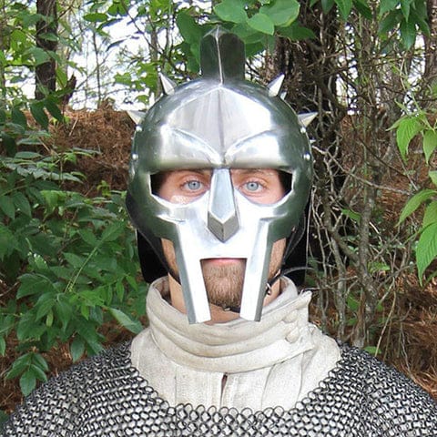 Medieval Roman Gladiator Armor Helmet