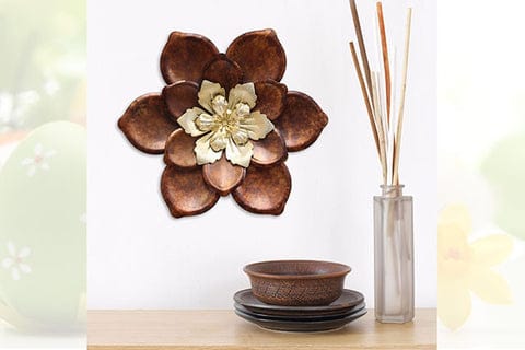 Whimsical flower wall decor