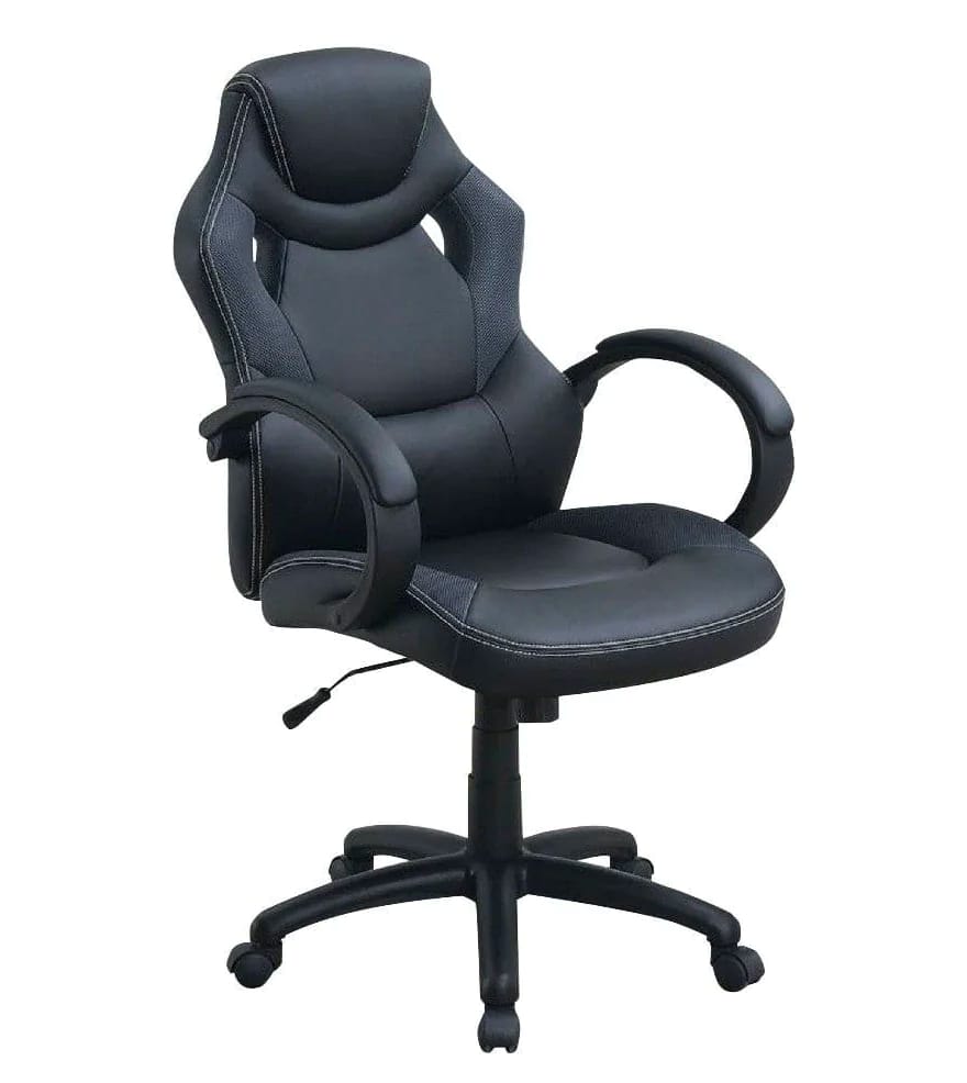 Office Chair with Curved Cut Out Padded Back