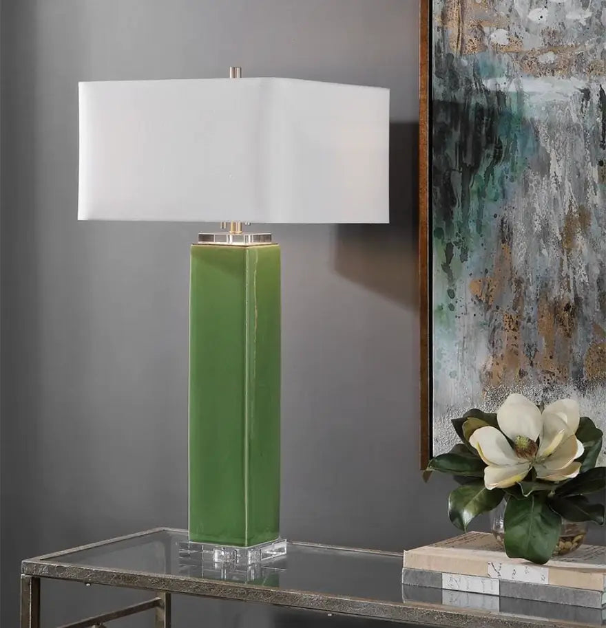 Tropical Green Table Lamp