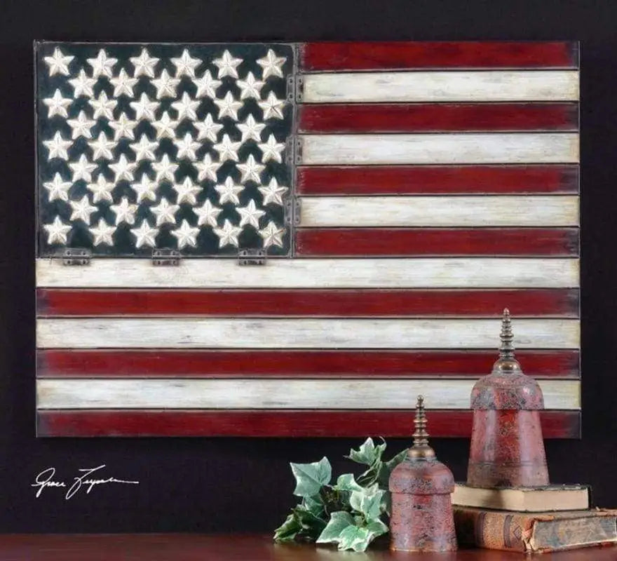 American Flag Metal Wall Art