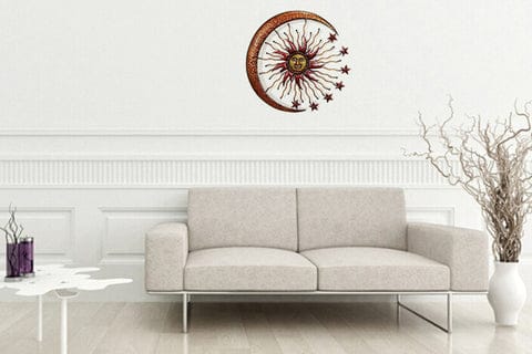 Metal Sun Moon Wall decor