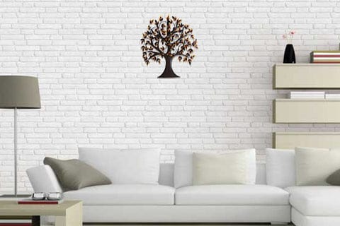 31 Inch Classic Metal Tree Life Wall Art Decor