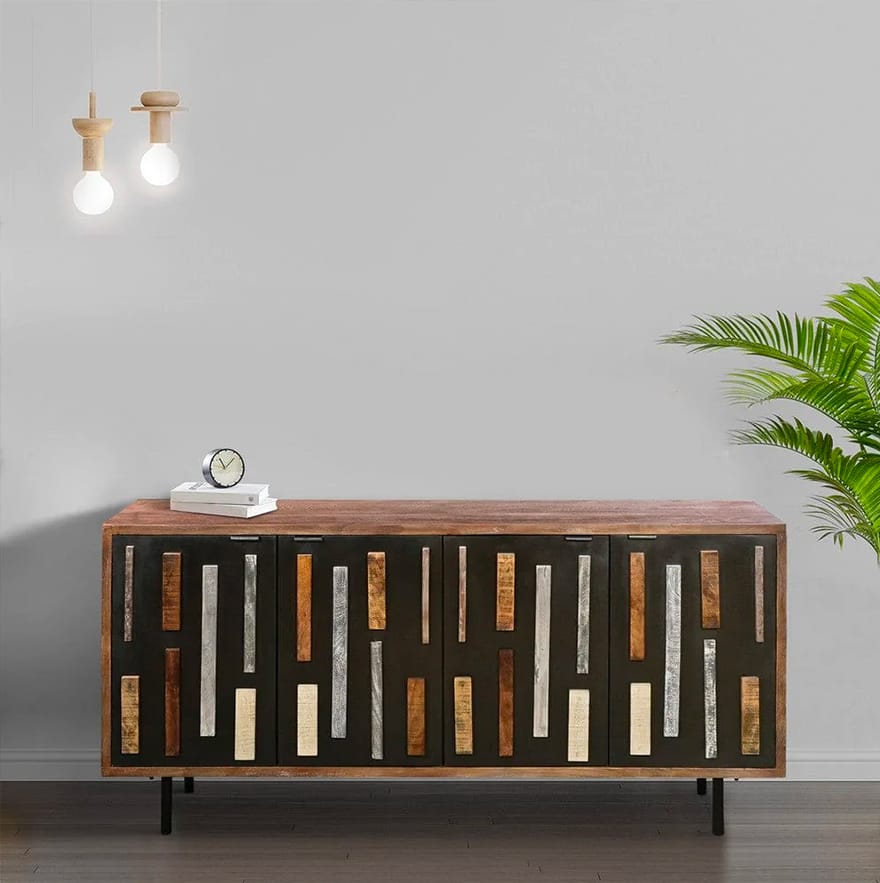 62 Inch Mango Wood Sideboard Buffet