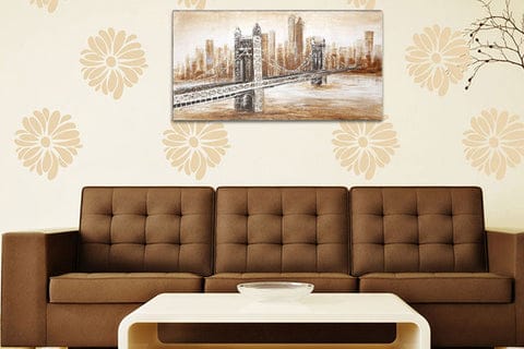 Canvas Art With Historical Bridge