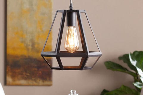 Caged Lantern Pendant Lamp