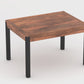 83 Inch Extendable Rectangular Dining Table, Handcrafted Mango Wood with Black Iron Legs The Urban Port