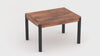 83 Inch Extendable Rectangular Dining Table, Handcrafted Mango Wood with Black Iron Legs The Urban Port