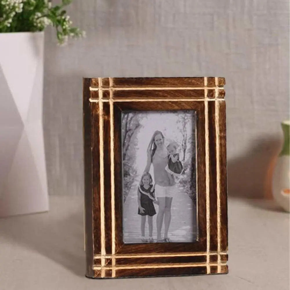 Rustic Horizontal And Vertical Handcrafted Picture Frame