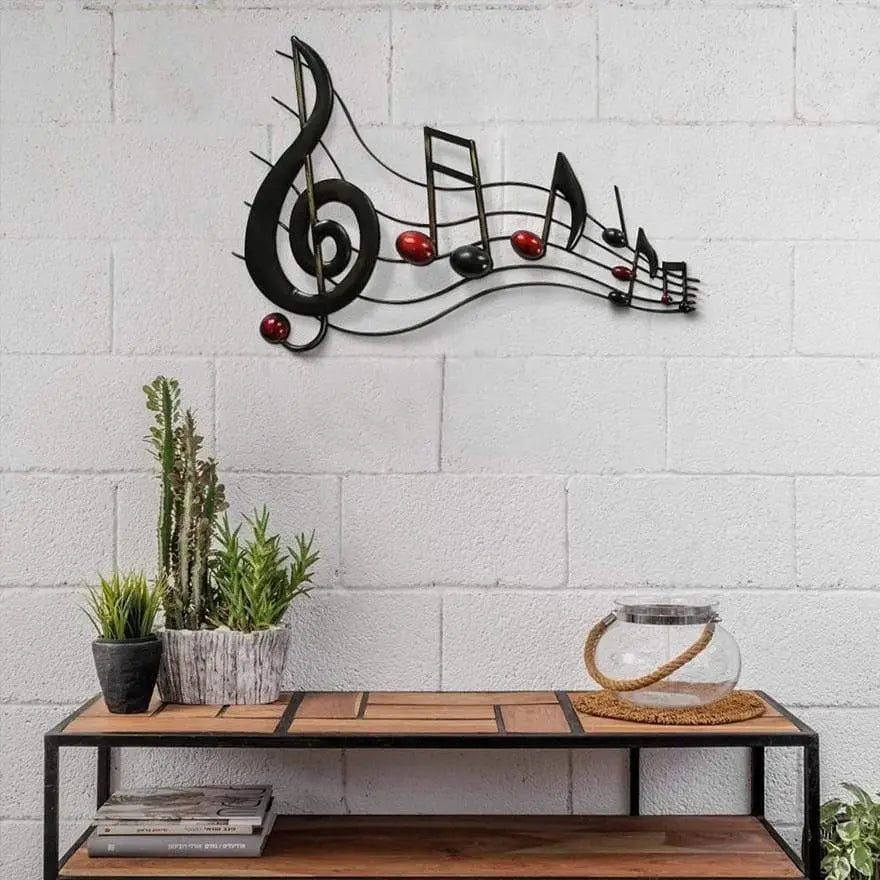 Metal Musical Notes Wall Hanging Art Decor