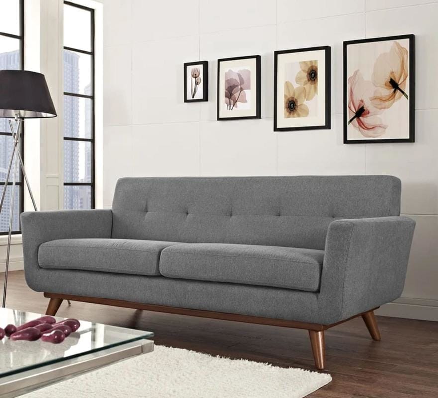 Engage Upholstered Loveseat Expectation Gray