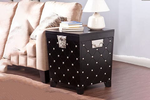 Nailhead End Table Trunk