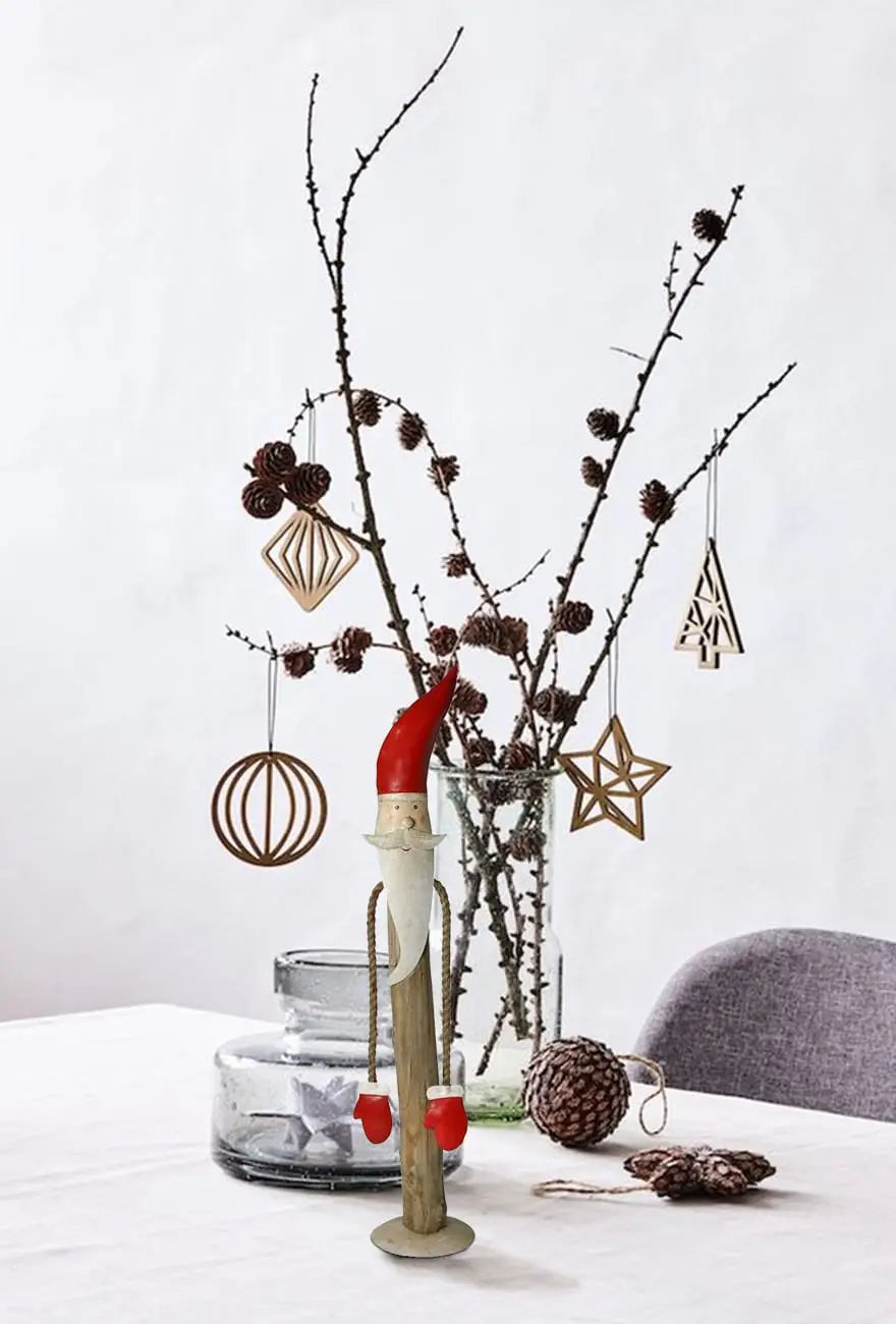 Santa Claus Accent Decor with Rope Hands