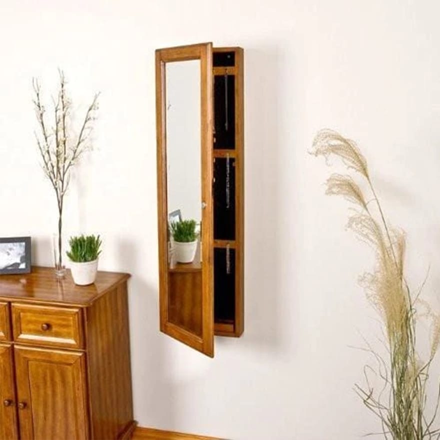 Wall Mount Jewelry Mirror