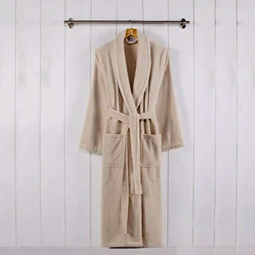 Marseille Fabric Bathrobe with Shawl Collar