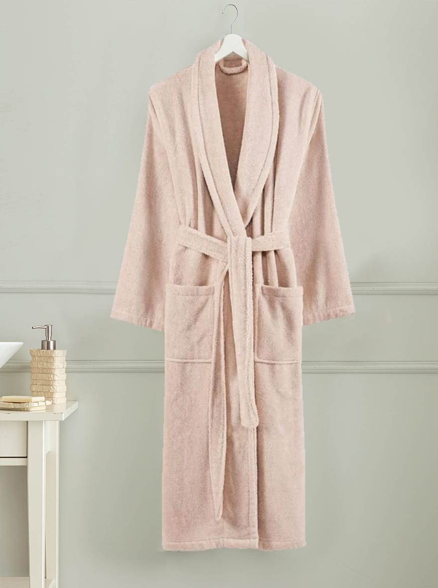 Marseille Fabric Bathrobe with Shawl Collar