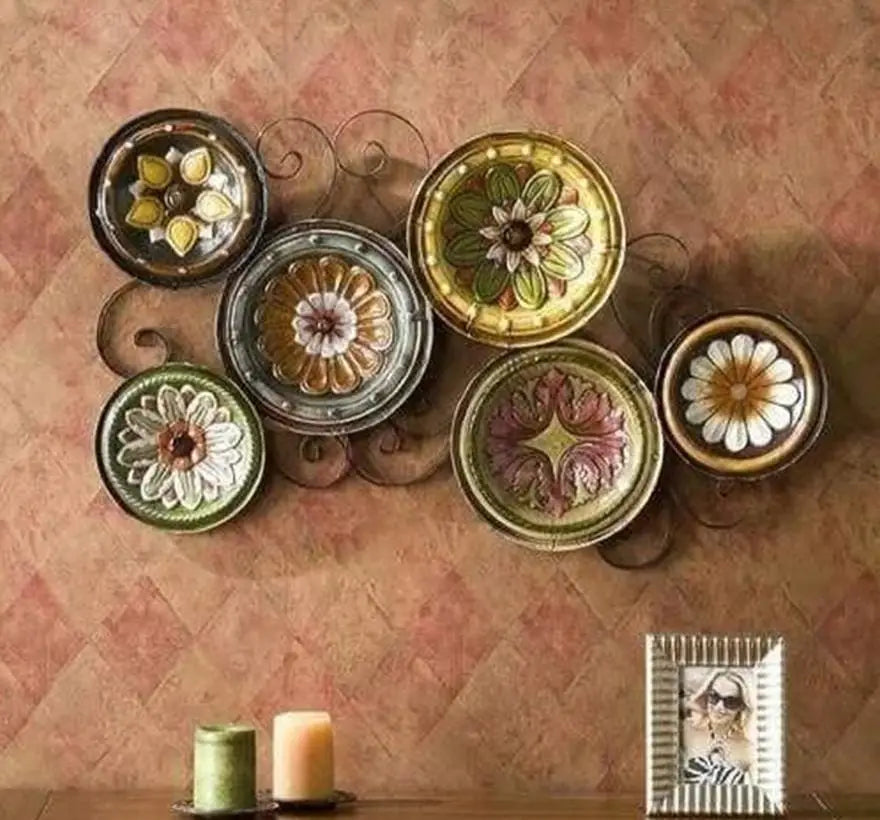 Scattered Italian Plates Wall Art