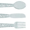 26169 Artistic Cutlery Wall Decor In Metal Set of Three Silver-Benzara 26169