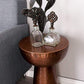 31333 Vintage Inspire Metal Bronze Stool -Benzara