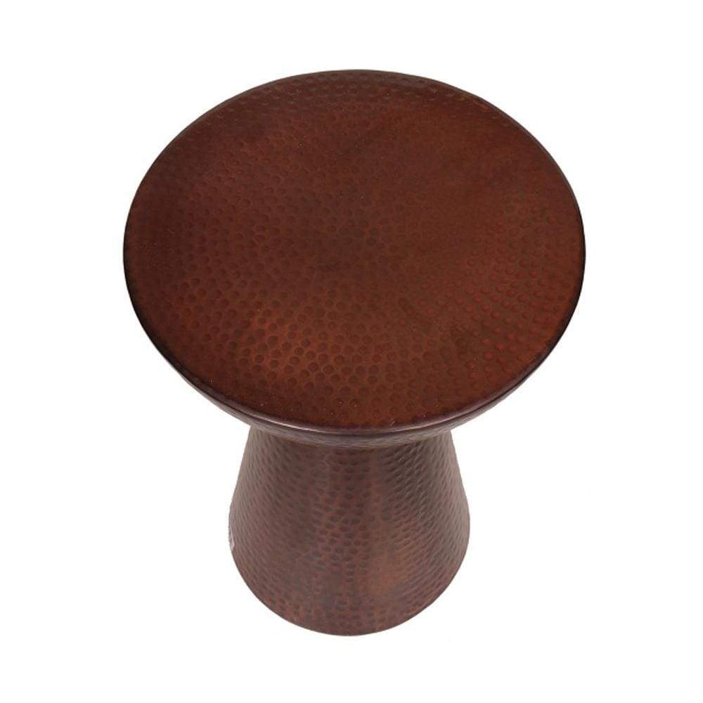 31333 Vintage Inspire Metal Bronze Stool -Benzara 31333