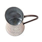 Classic Galvanized Metal Jug With Handle Gray By Benzara 38182