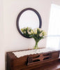 28 Round Wooden Floating Beveled Wall Mirror Black By The Urban Port UPT-226272