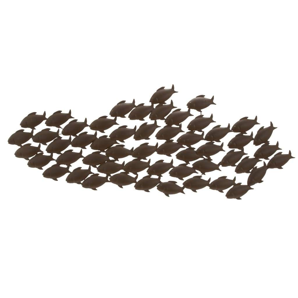 Attractive Metal Fish Wall Decor In Bronze 68744