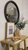 28 Round Wooden Floating Beveled Wall Mirror Black By The Urban Port UPT-226272