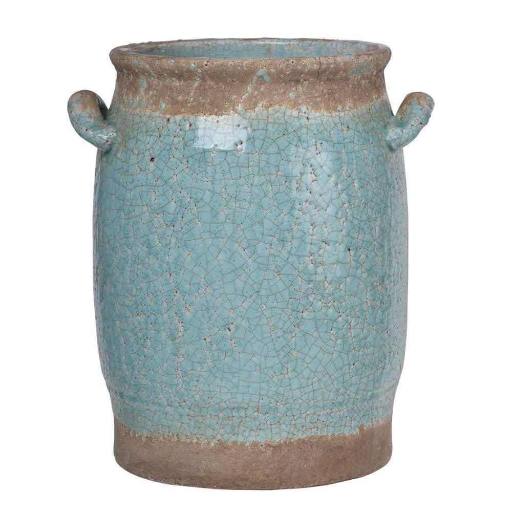 Pale Beautiful Ceramic Vase In Blue By Casagear Home