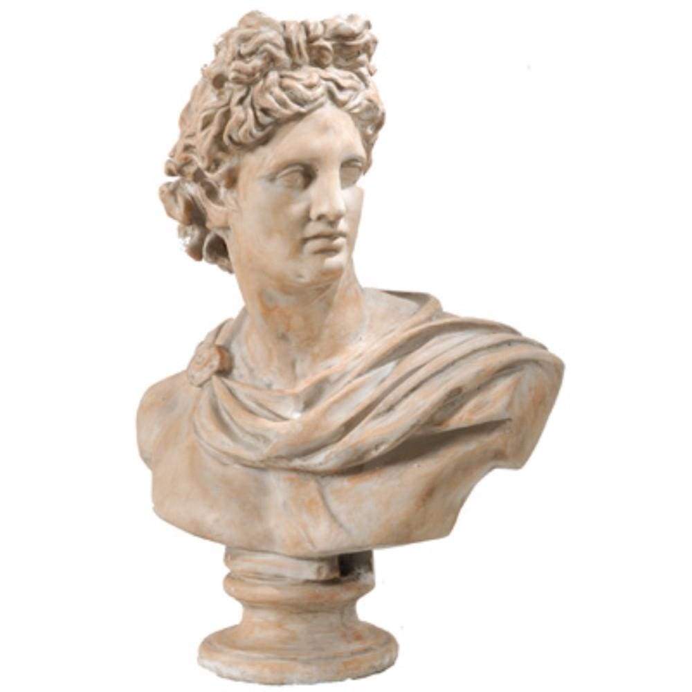 Antiquely Composed Placidia Bust Statue By Casagear Home