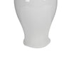 Decorative Porcelain Ginger Jar with Finial Lid Large White By Casagear Home ABH-AV69774