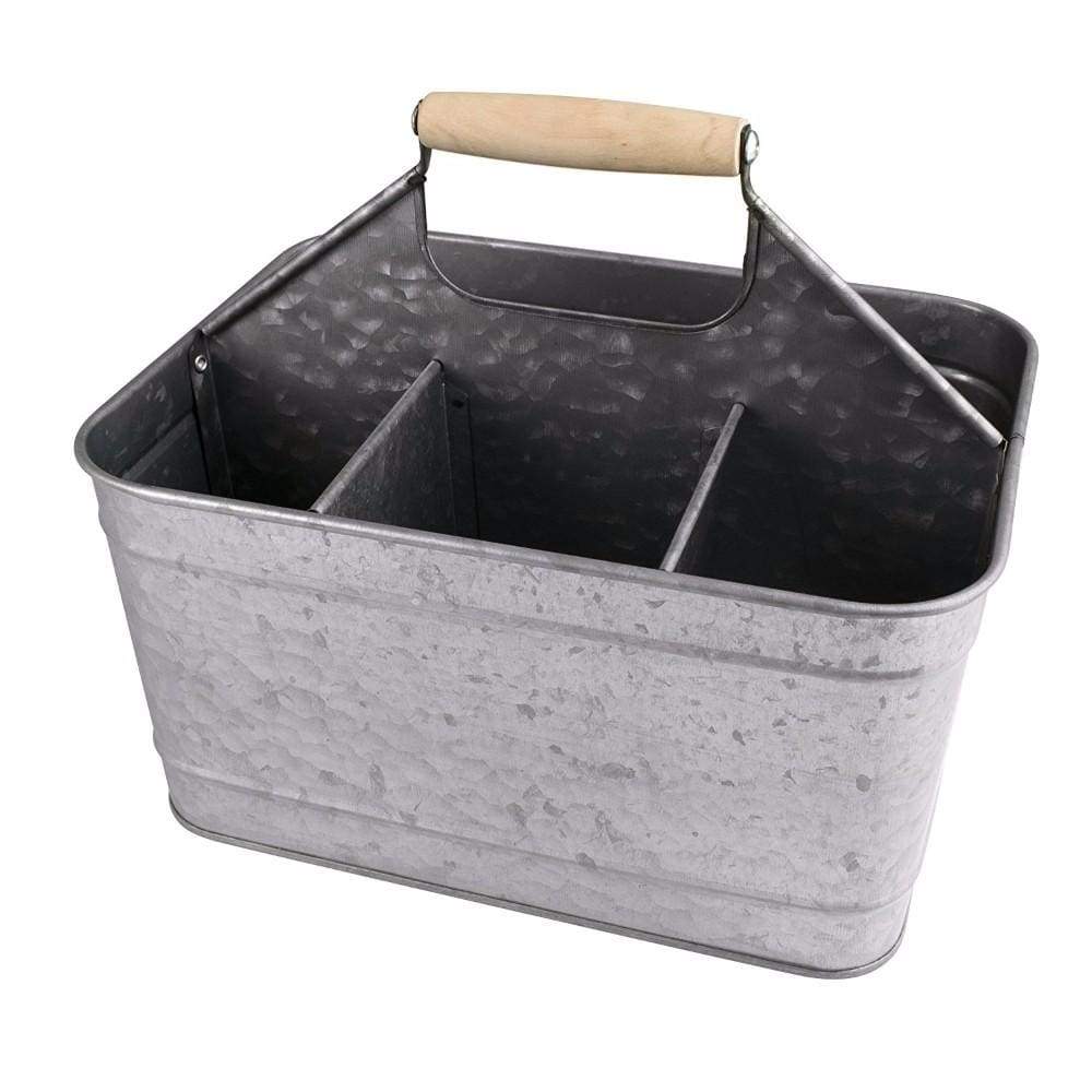 Galvanized Metal Sturdy Carry All Serveware Gray AMC-171102