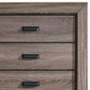 Five Drawer Chest With Scalloped Feet In Weathered Gray Grain Finish - ACME AMF-26026