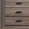 Five Drawer Chest With Scalloped Feet In Weathered Gray Grain Finish - ACME AMF-26026