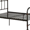 Industrial Pipe Detailed Metal Full Size Bed Sandy Gray AMF-30735F